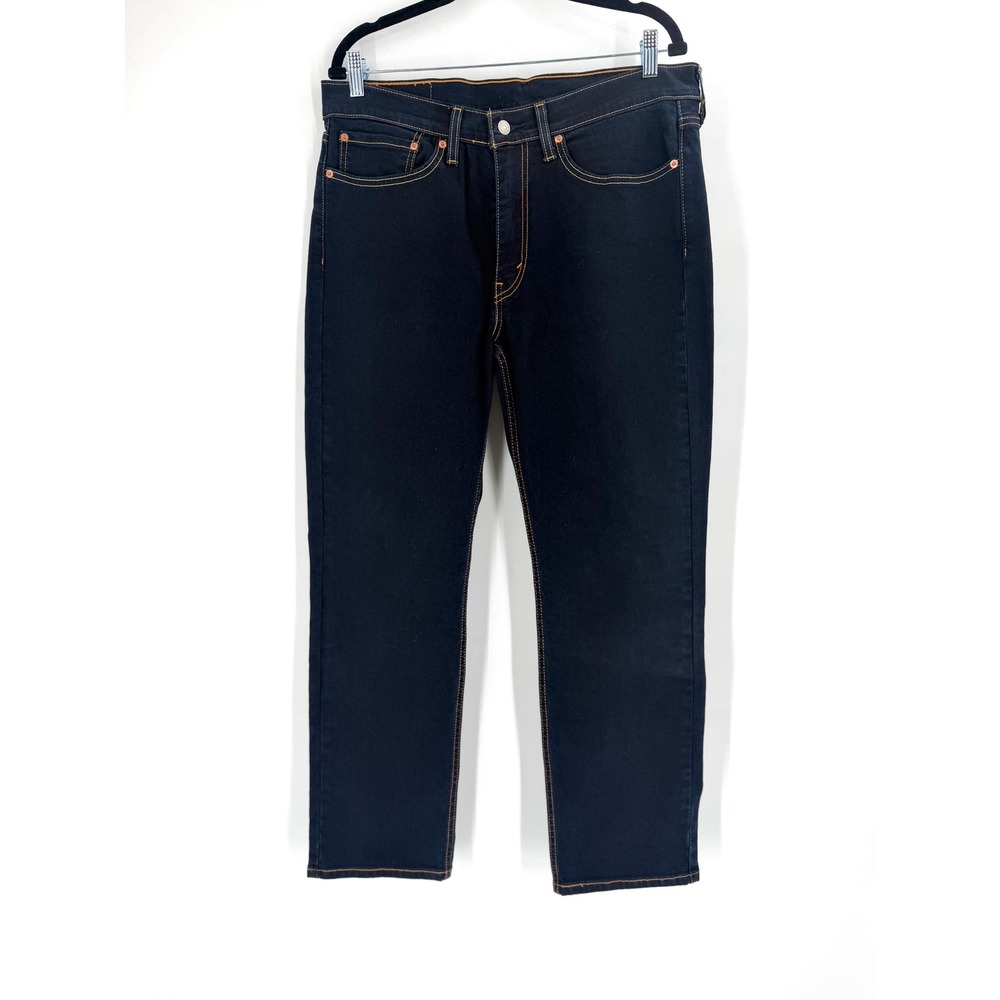 Levi's 514 Straight Fit Jeans Men's 34x30 Dark Wash Denim Classic Minimalist